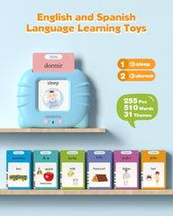 Airbition flash cards on table support independent learning during family practice.
