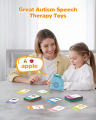 Airbition device in bilingual playback mode enhances dual-language listening skills.
