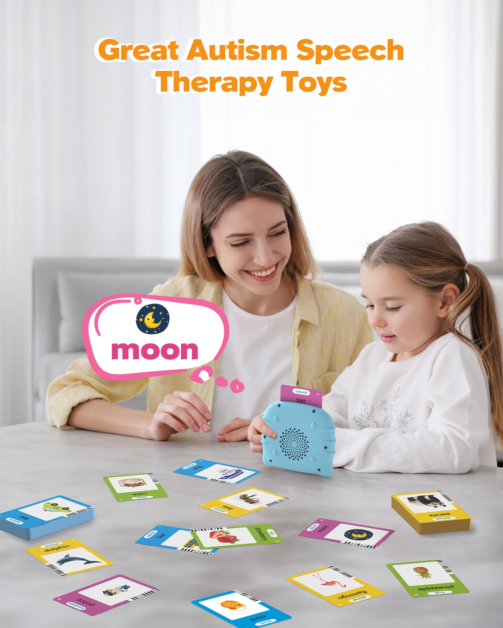 Airbition talking flash cards fruits with sounds enhance word recall and categorization.