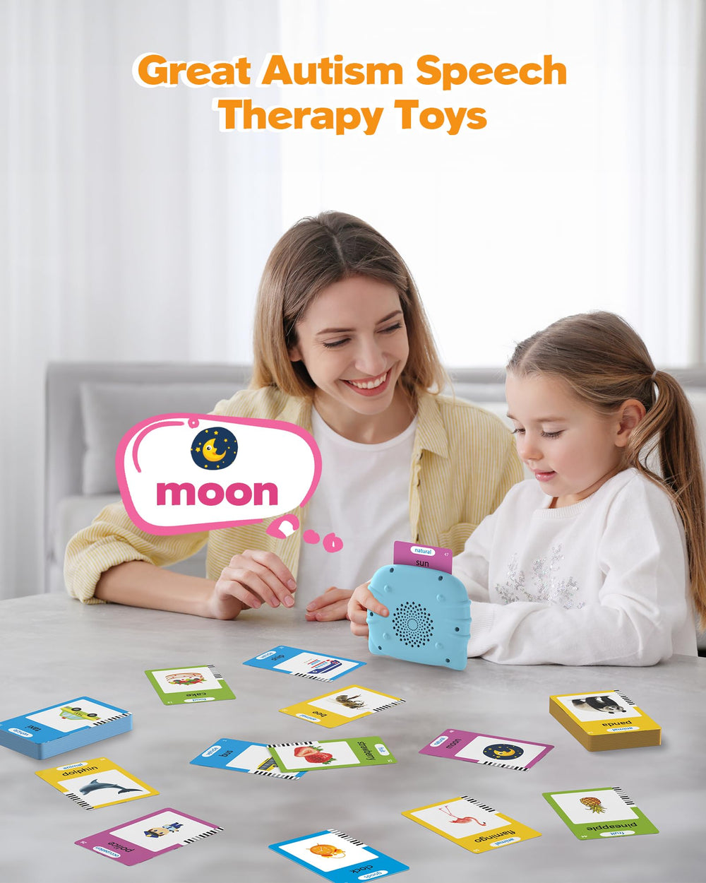 Airbition talking flash cards fruits with sounds enhance word recall and categorization.