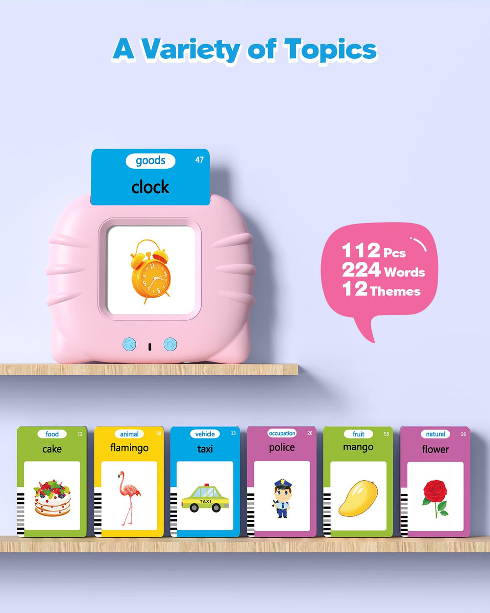 Airbition Talking Flash Cards reusable box, a charming gift-ready packaging.