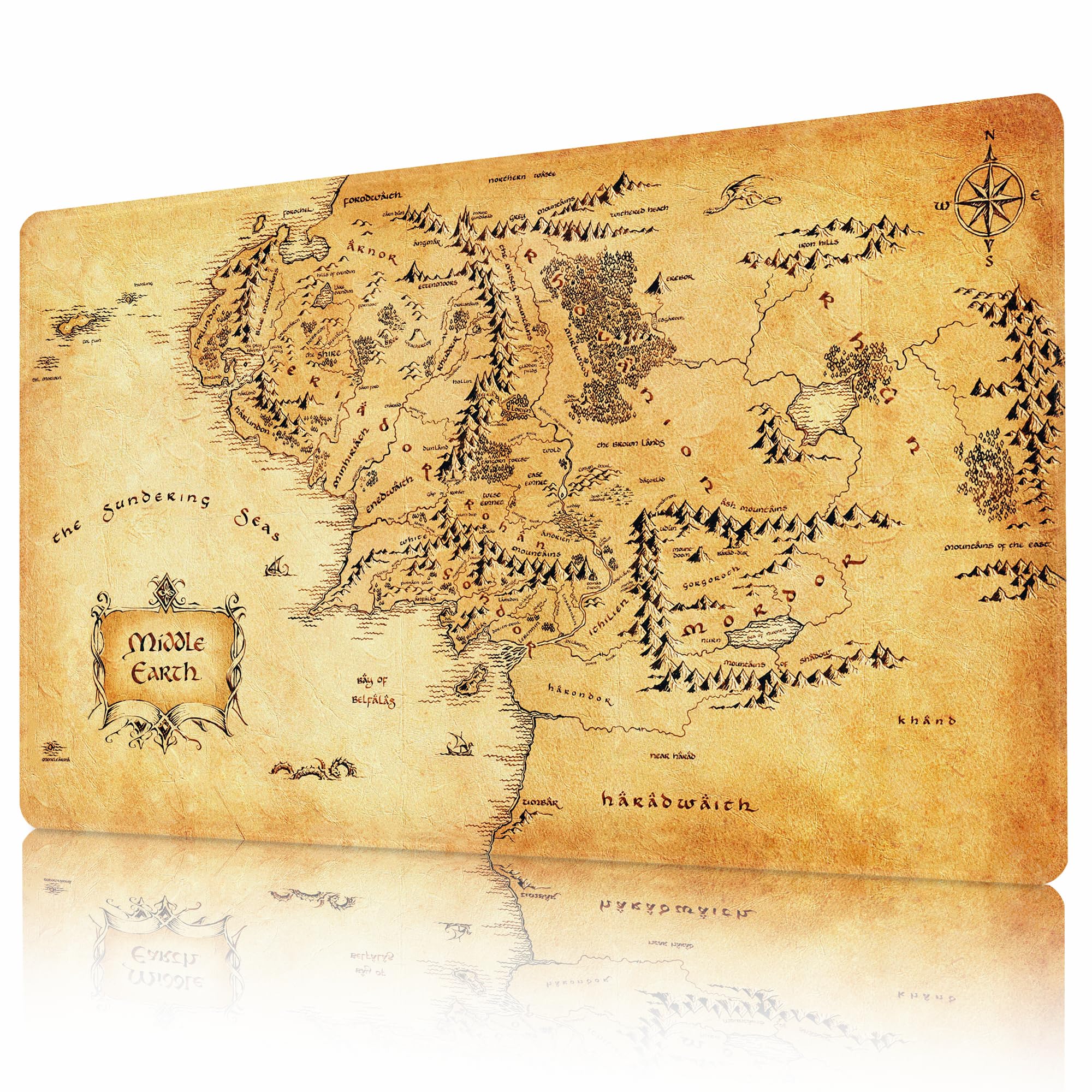 AIRCBC MTG playmat with non-slip rubber backing stabilizes cards during duels.