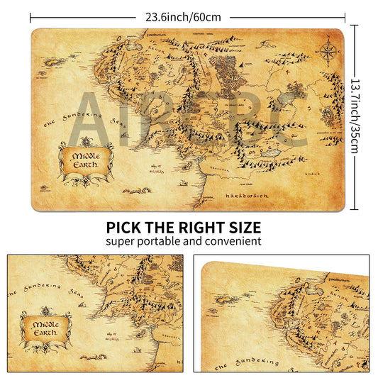 AIRCBC MTG playmat shows vibrant printed background detail enhances table aesthetics.