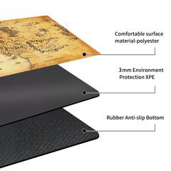 AIRCBC MTG Playmat 24x14 inches rolled for easy transport.