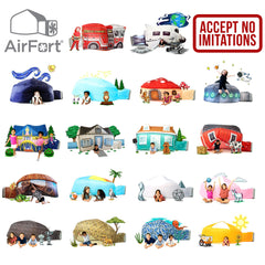 Air Fort breathable mesh window for visibility and airflow
