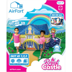 AirFort Royal Castle diameter highlights roomy play area for friends.