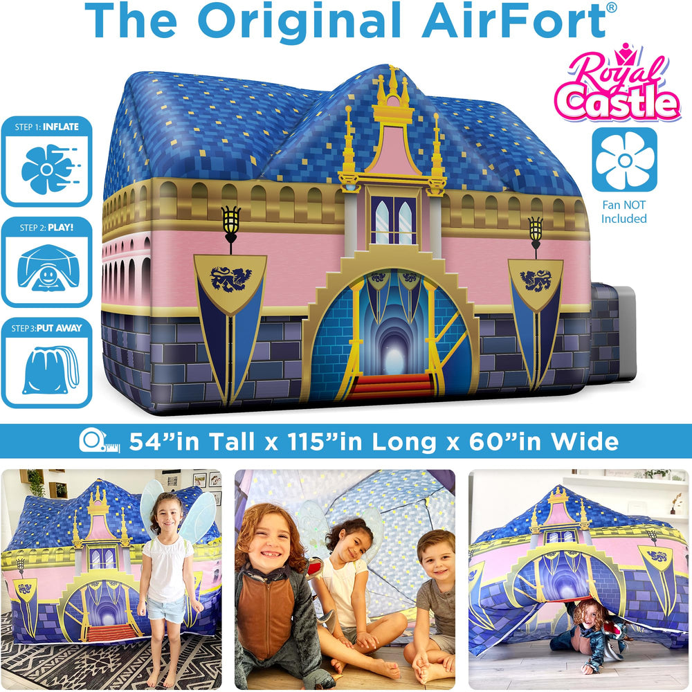 AirFort Royal Castle inside space provides safe, open area for imagination.