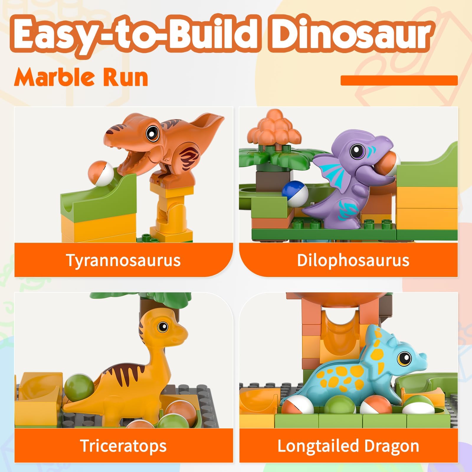 Airkid blocks demonstrate multi brand compatibility for marble track creativity