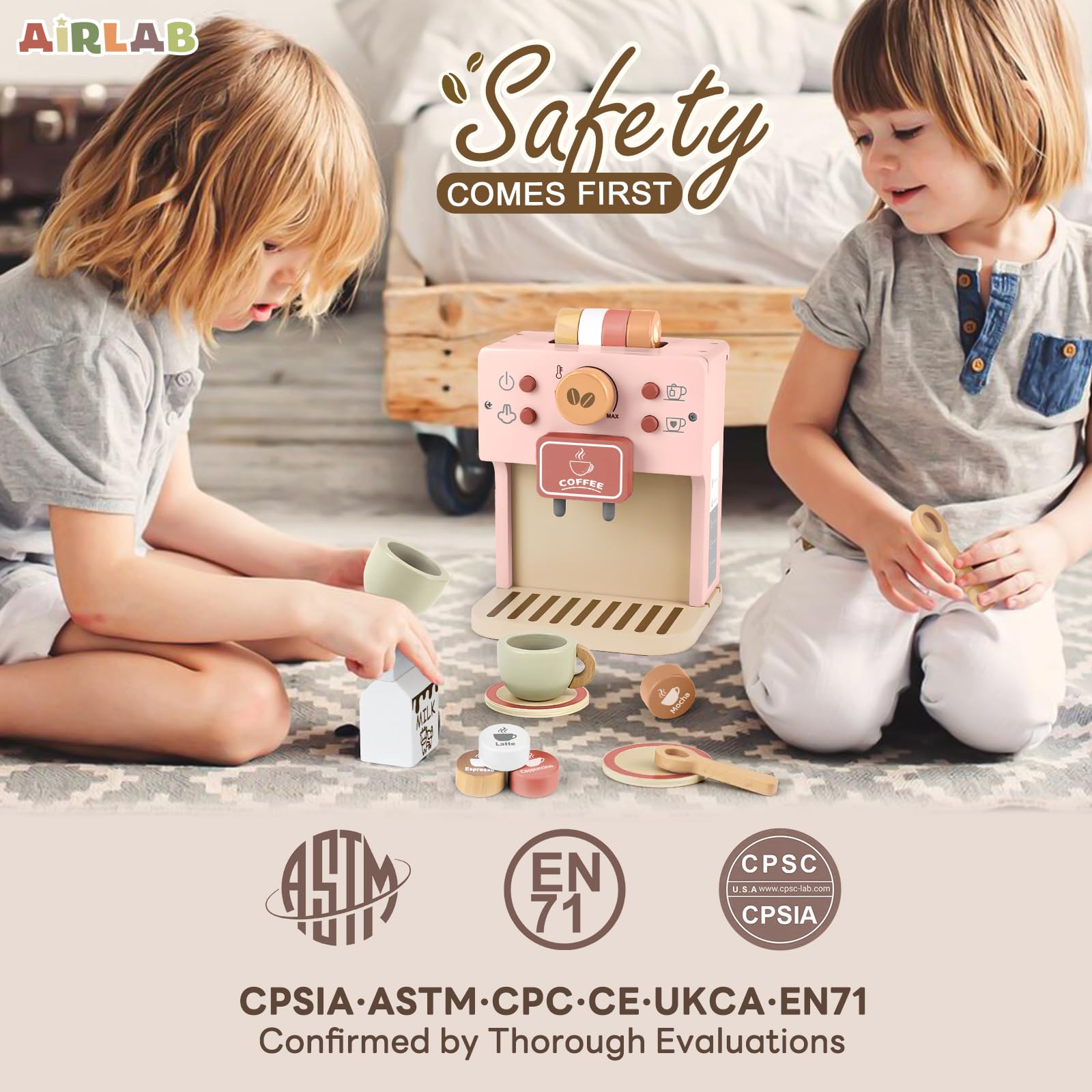Airlab Kids rebound button with Da-Da sound adds engaging feedback.