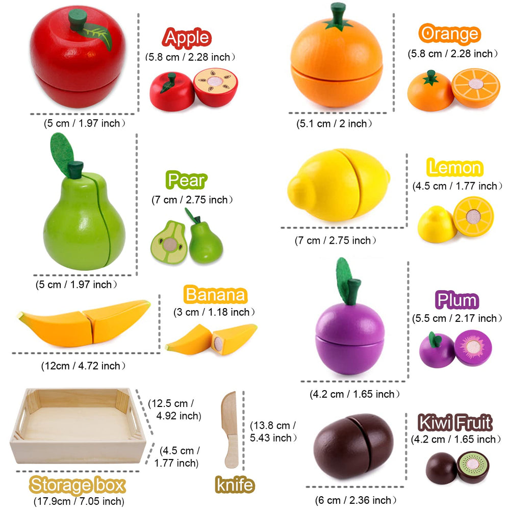 Airlab wooden orange fruit toy for imaginative play and hand-eye coordination
