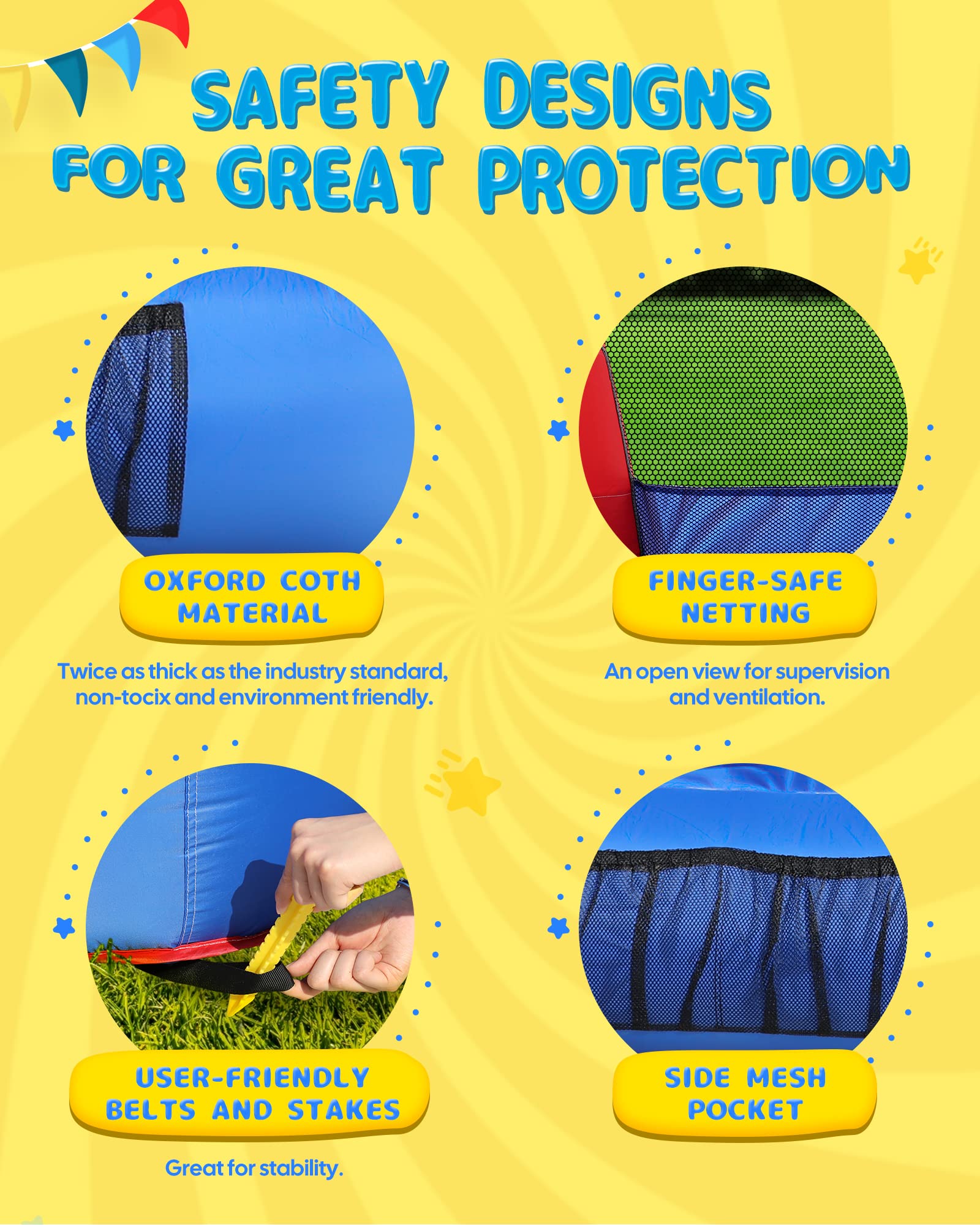 AirMyFun 350W Blower inflates quickly for easy setup