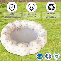AirSwim bear head pool durable PVC supports splash fun through summer