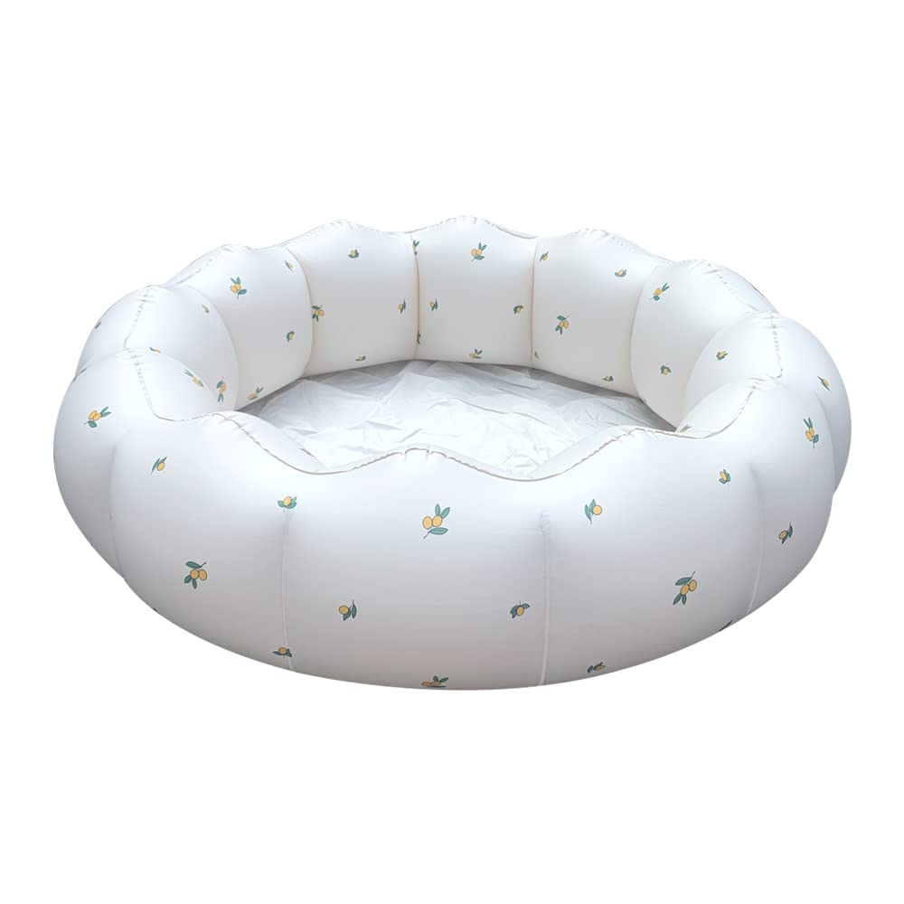 AirSwim inflatable baby pool setup in backyard for splash time.