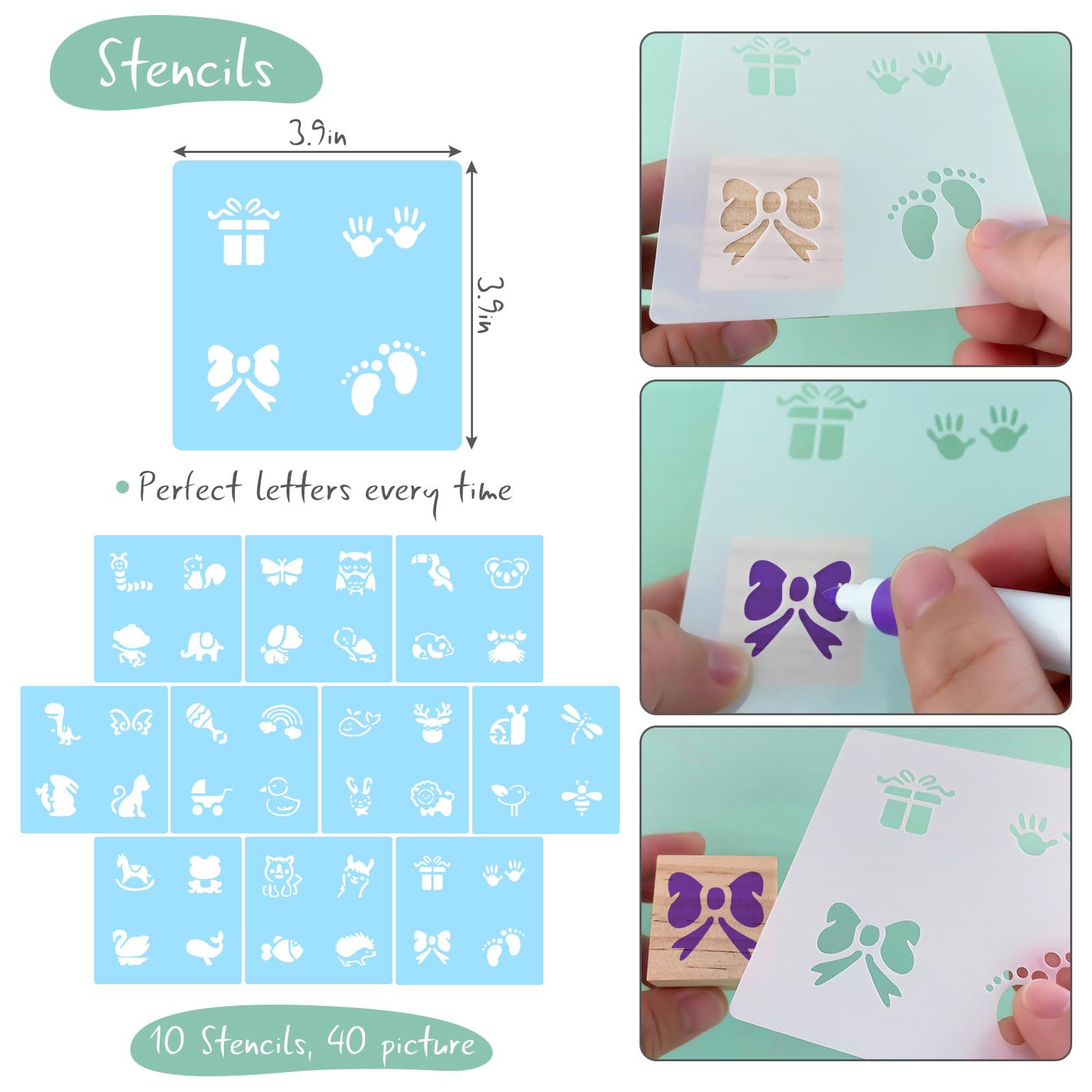 Aisharery painting-ready blocks showing blank sides for versatile crafts