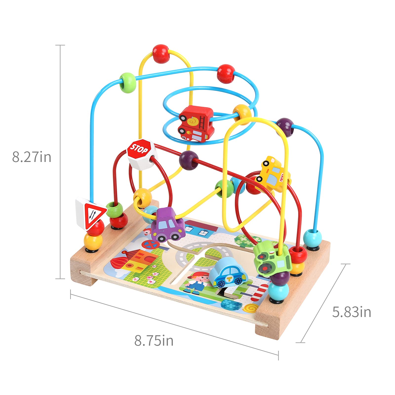 Children engage with the bead maze for focused, joyful play.