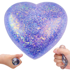 AiSiXin Heart Sugar Ball purple front view for stress relief and focused play