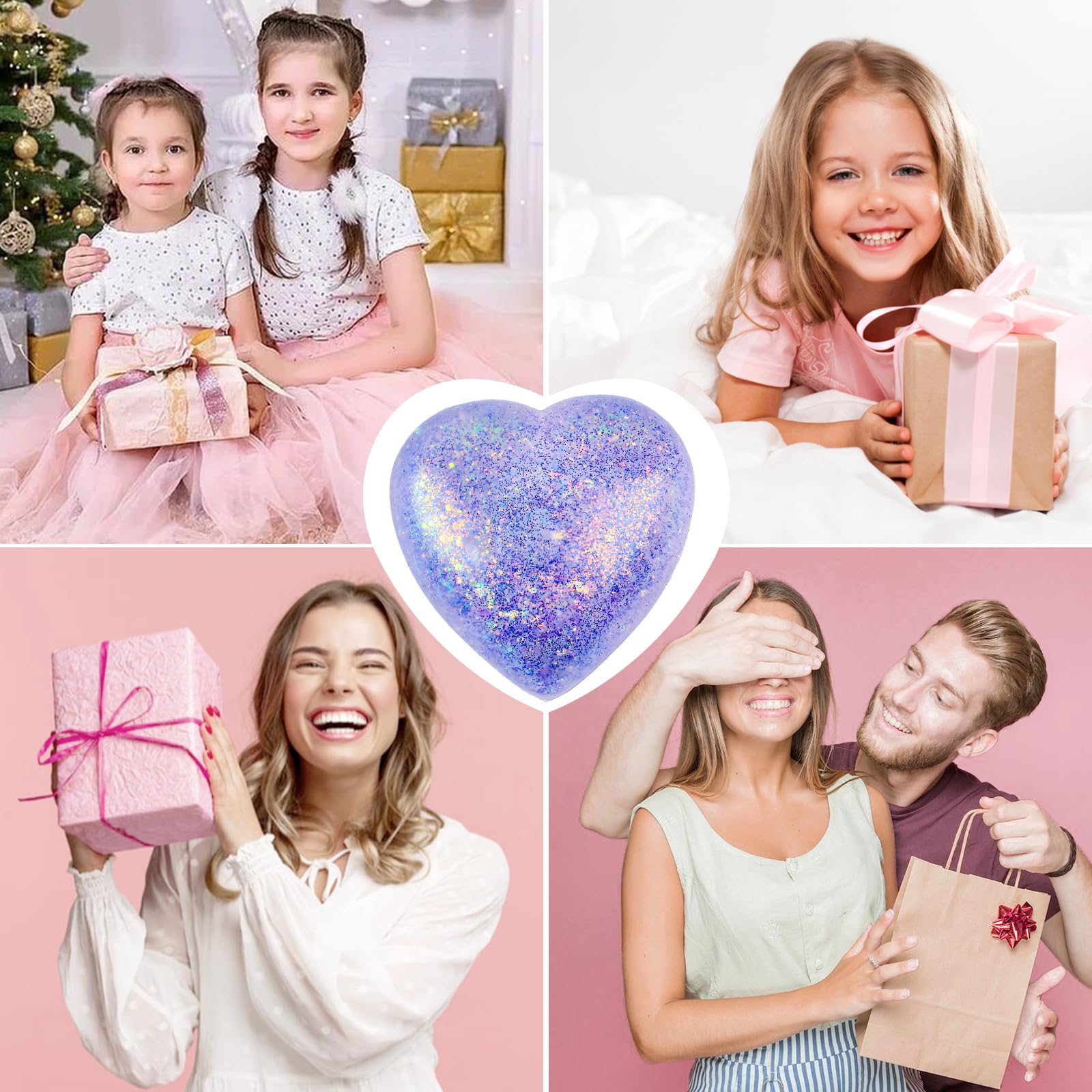 AiSiXin Heart Sugar Ball purple nightstand setup for easy, anytime squeezing