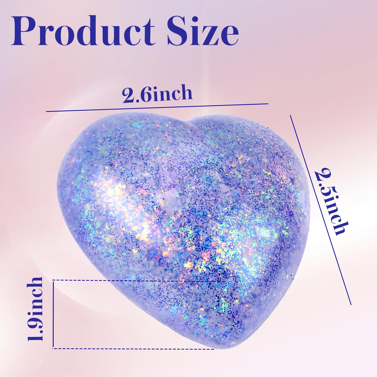 AiSiXin Heart Sugar Ball purple being squeezed for calming focus during work