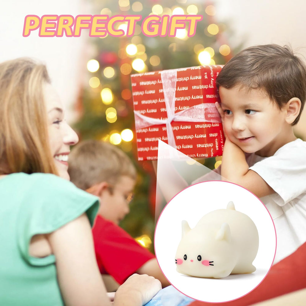 AiSiXin white cat toy for portable stress relief.