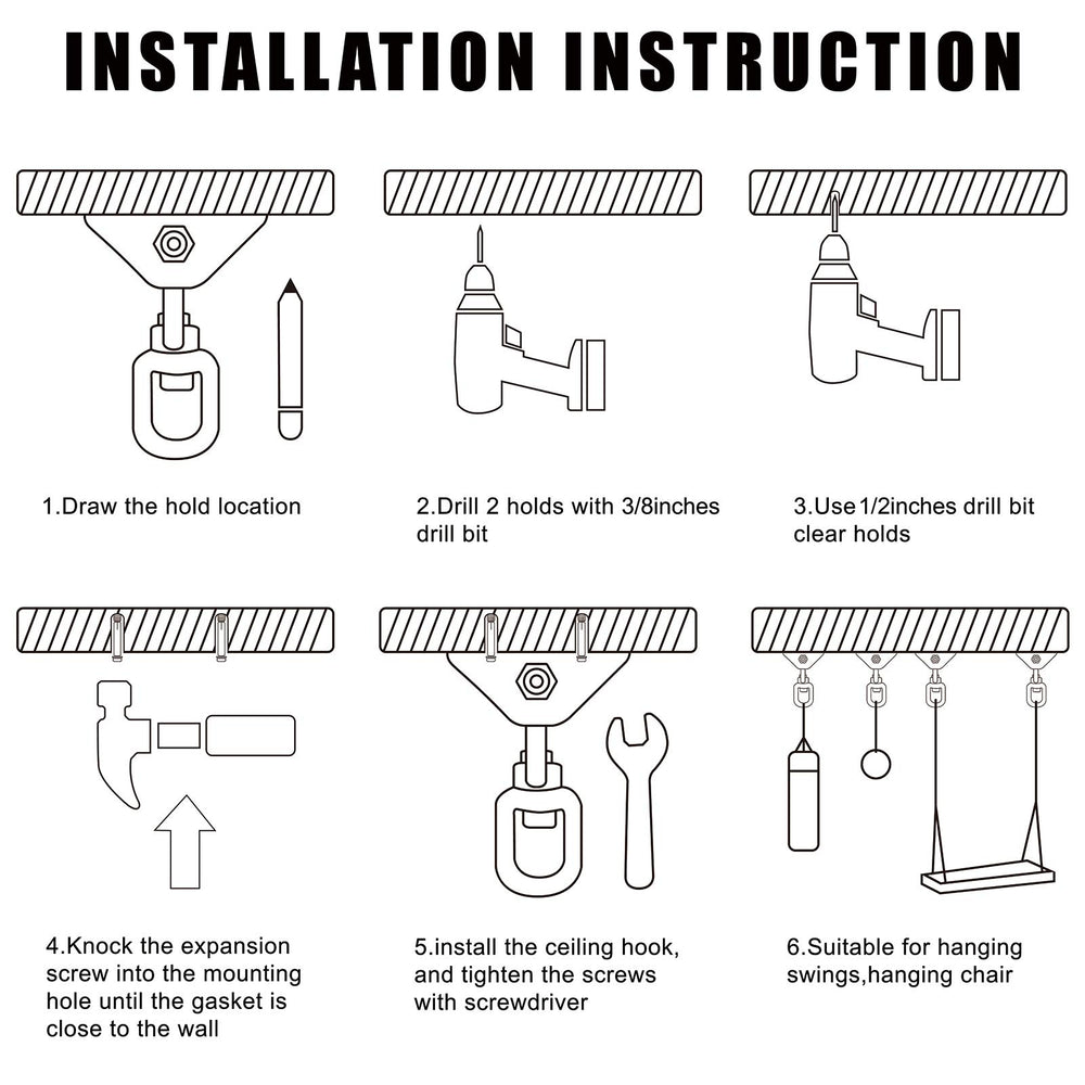 Aisto rugged swing hanger mounted on a porch or outdoor frame for reliable support.