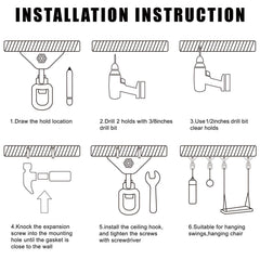 Aisto rugged swing hanger mounted on a porch or outdoor frame for reliable support.