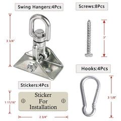 Aisto anti-loosening nut design enhances safety during swings.