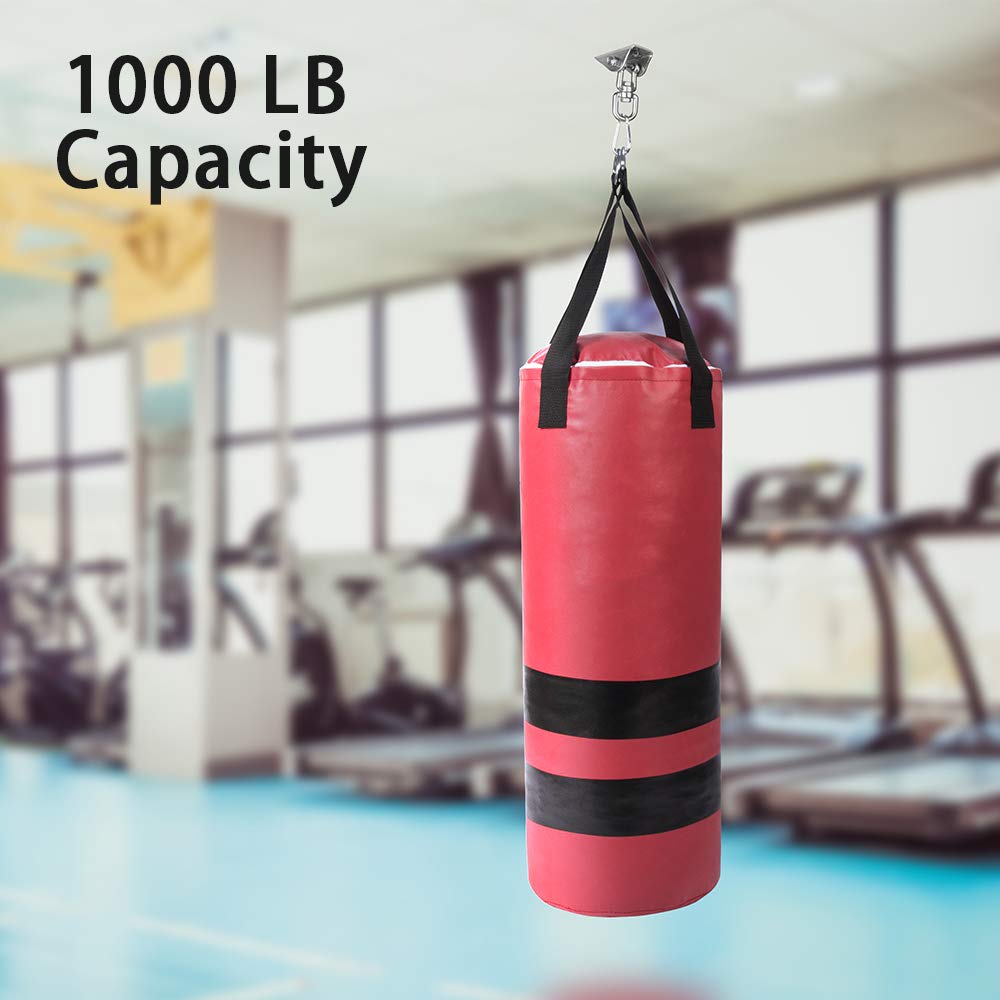 Aisto hardware used for hammocks, punching bags, and yoga swings.