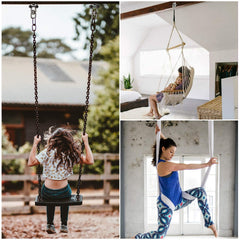Aisto durable hanger suitable for indoor and outdoor wooden swing sets.