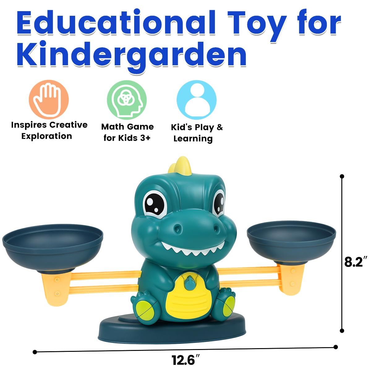 Aitbay dinosaur mini figures engage kids during counting and playtime