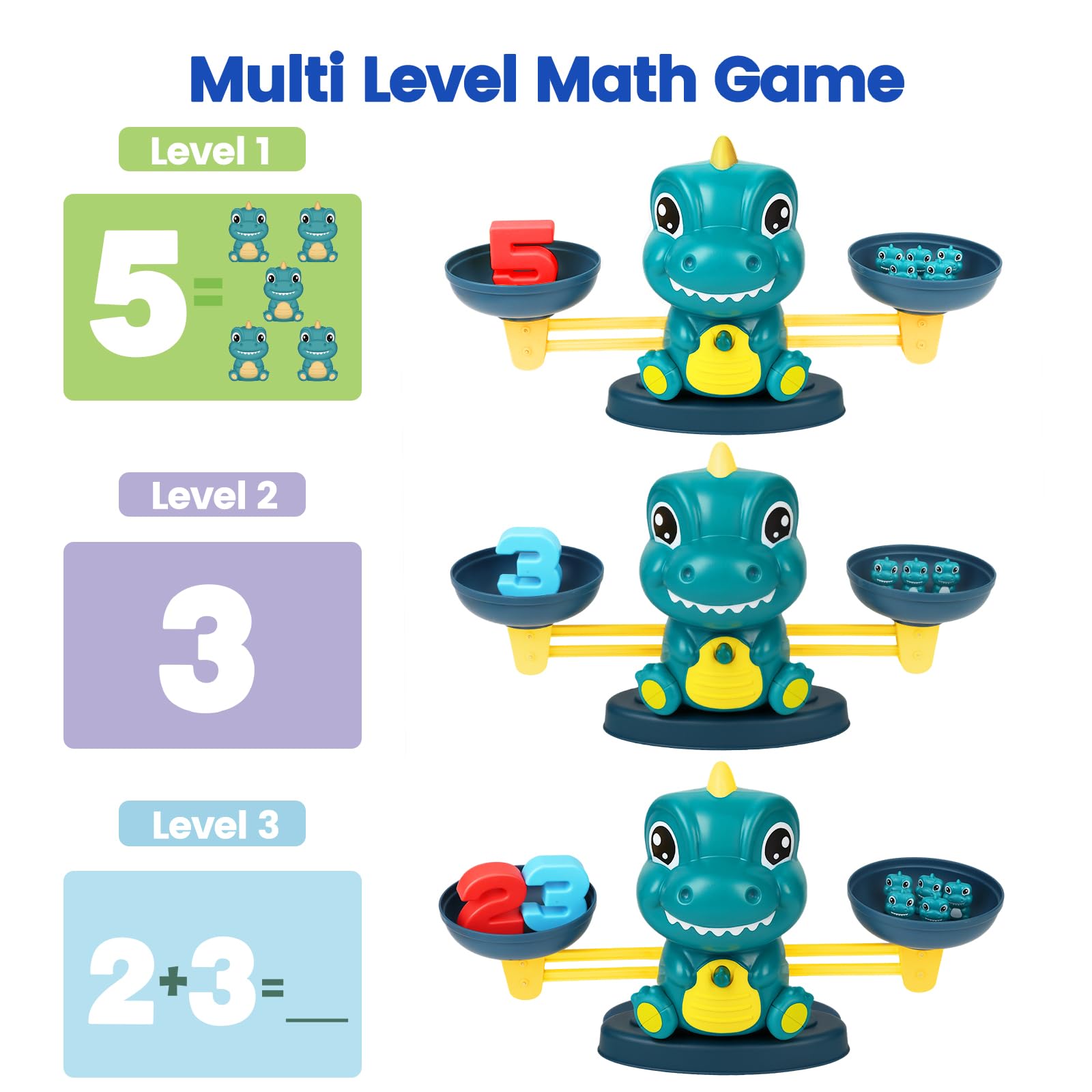 Aitbay dinosaur scale base provides sturdy learning setup