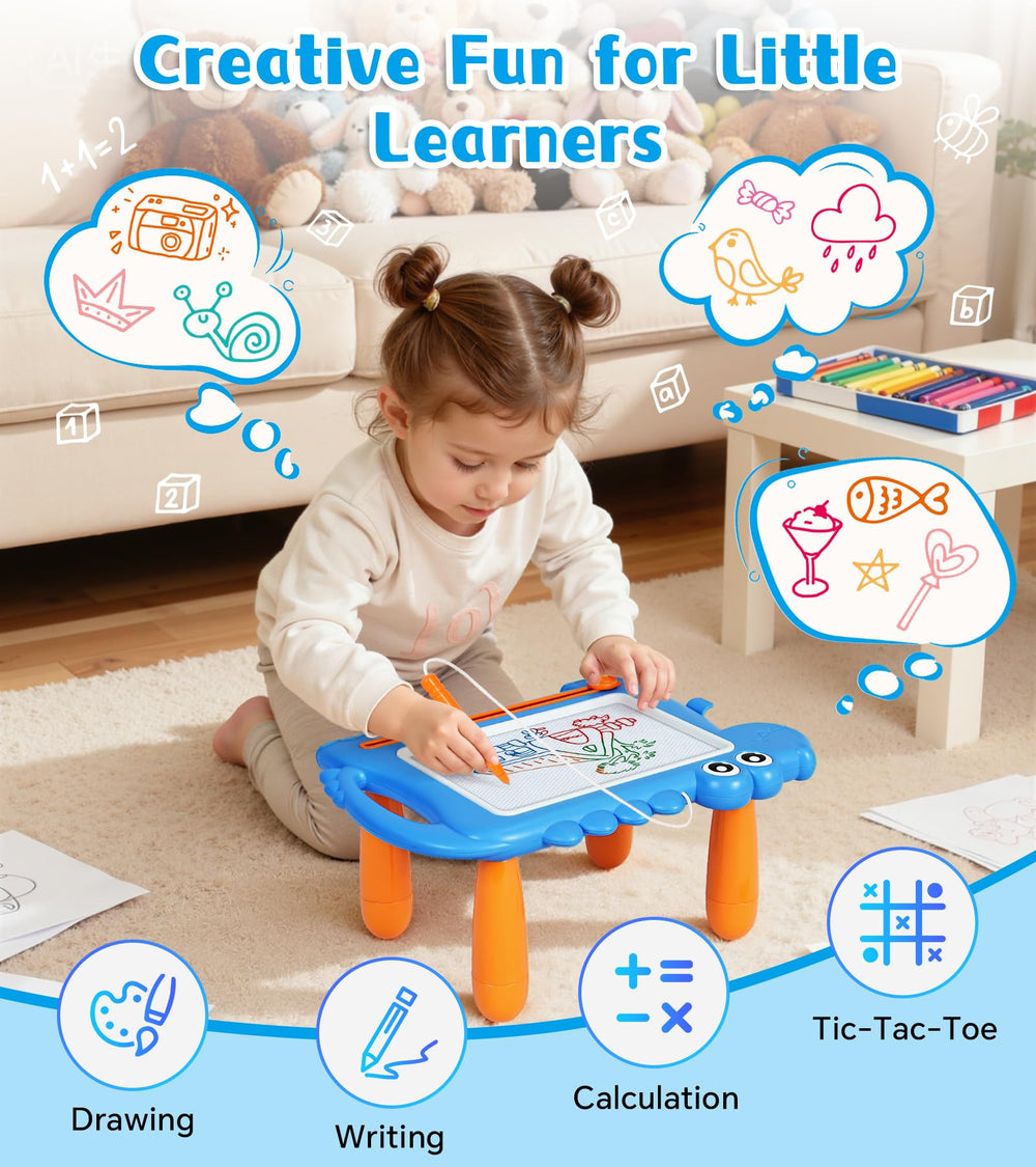 AiTuiTui dinosaur doodle board with carry handle for easy portability