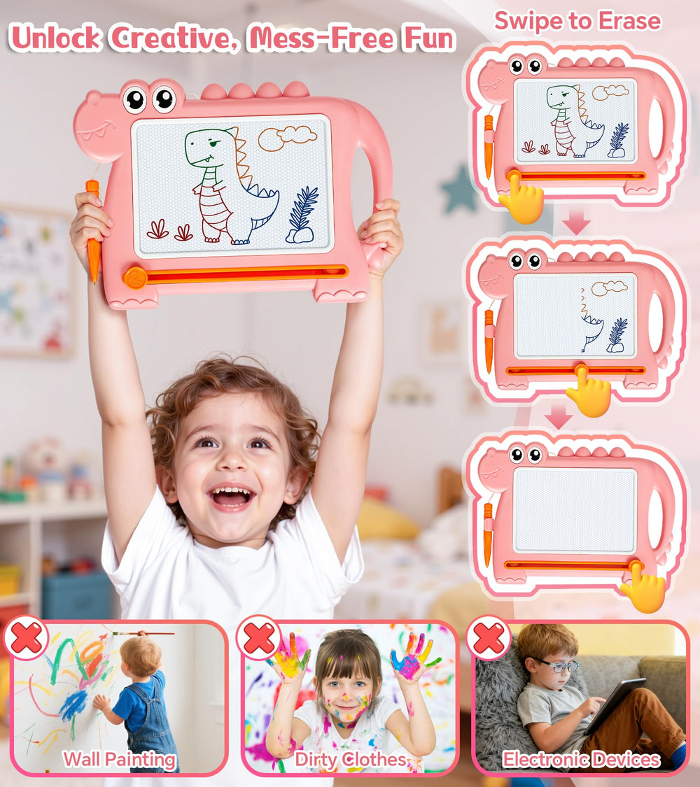 AiTuiTui dinosaur doodle board magnetic surface for reusable creativity