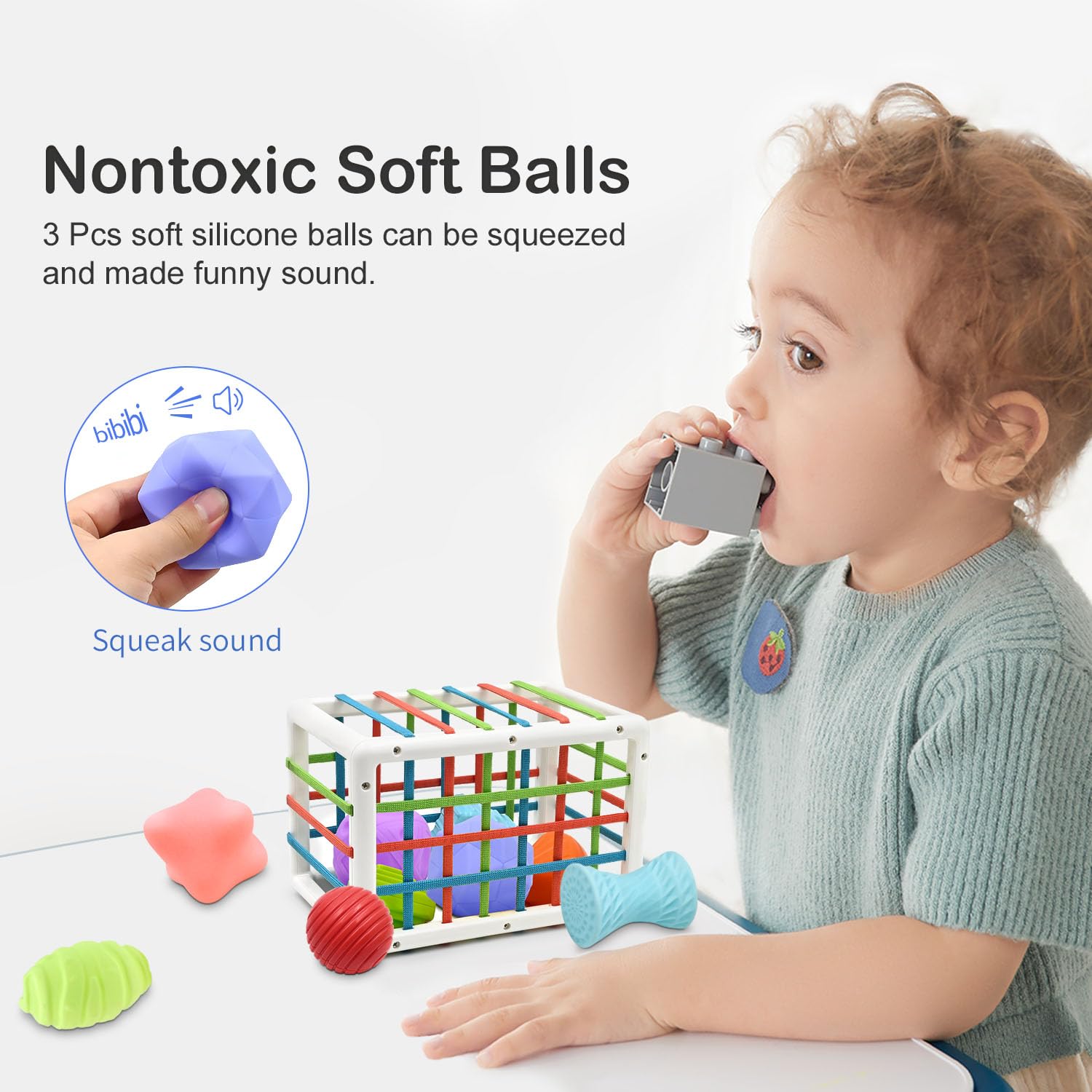 AiTuiTui easy-grip building blocks encourage dexterity and spatial awareness.