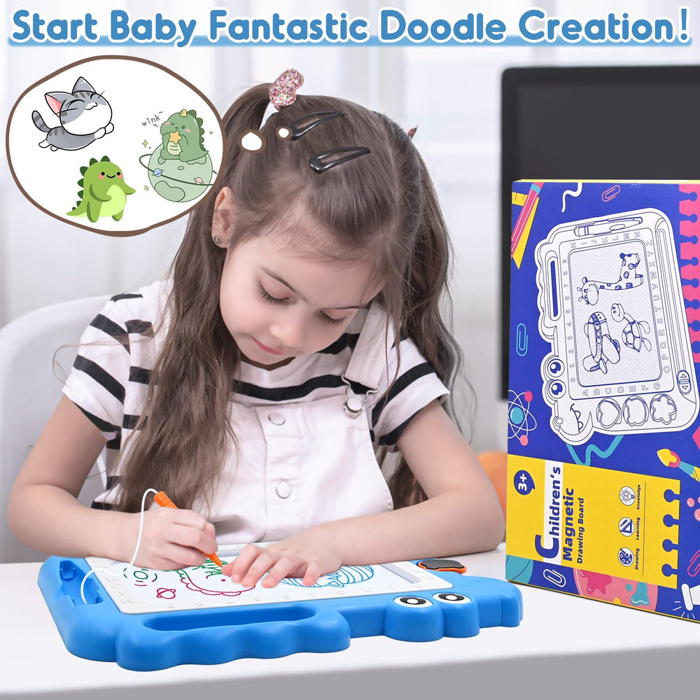 AiTuiTui magnetic drawing board letters and numbers; early literacy support during play.
