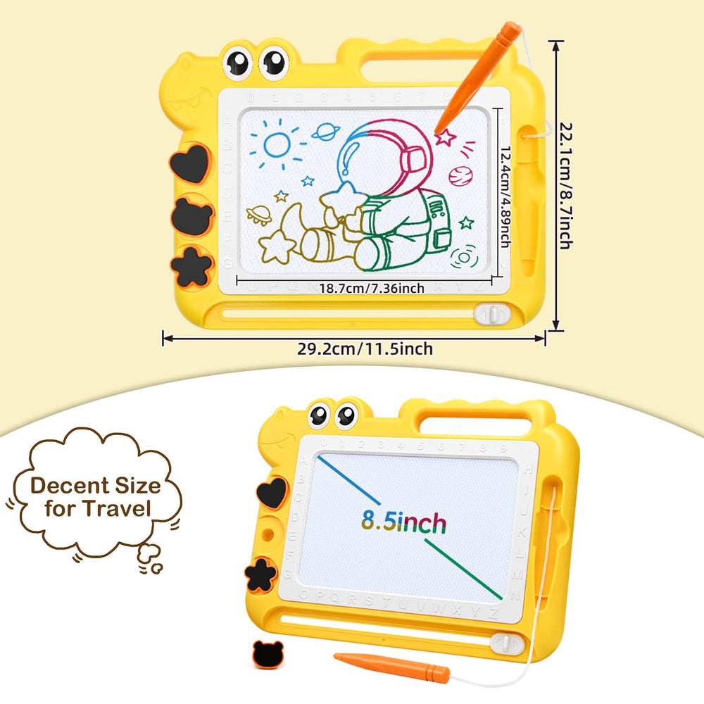 AiTuiTui board includes stamp shapes for organized, imaginative art.