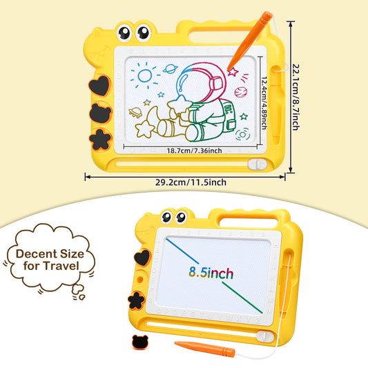 AiTuiTui board includes stamp shapes for organized, imaginative art.