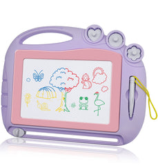 AiTuiTui magnetic drawing board for toddlers with doodle area for mess-free creativity