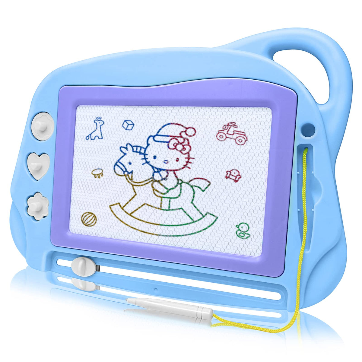 AiTuiTui mini travel doodle board blue screen for mess-free creative play on the go