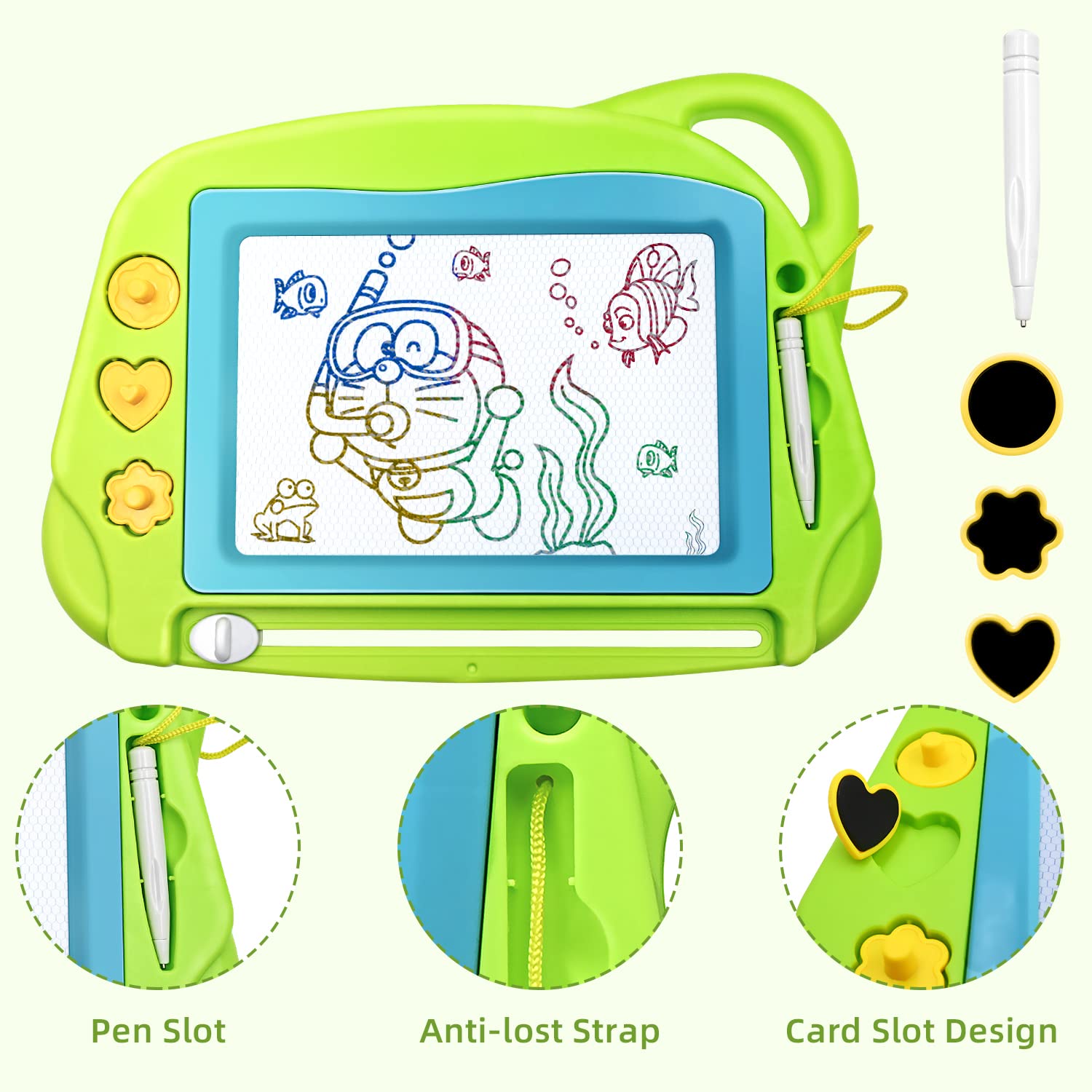 AiTuiTui mini travel doodle board pen for precise lines.
