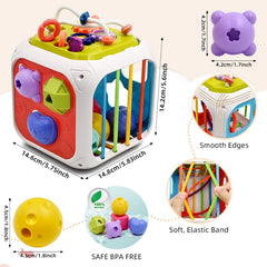AiTuiTui cube jingle bells providing gentle music on movement for auditory development.