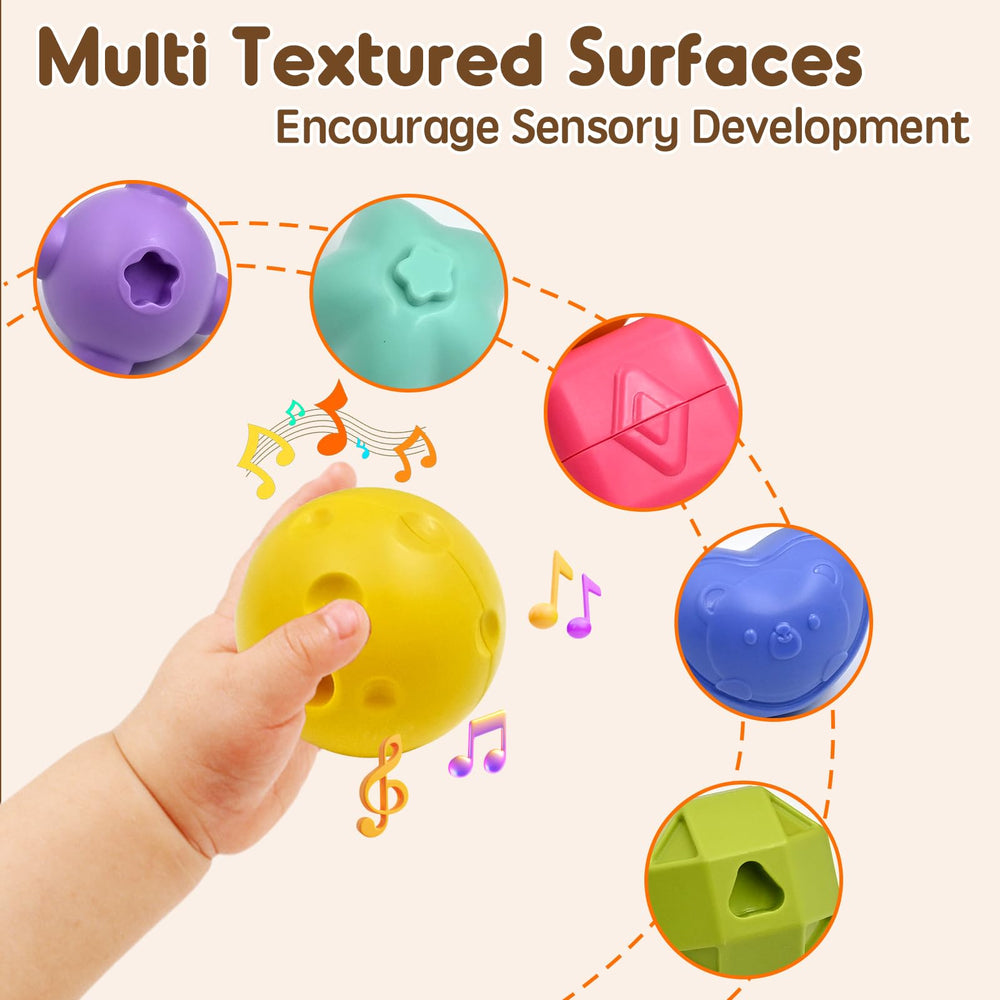 AiTuiTui cube xylophone promotes musical play and fine motor skills.
