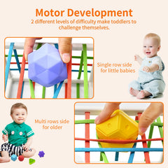AiTuiTui shape sorter cube supports fine motor skills and early color recognition.