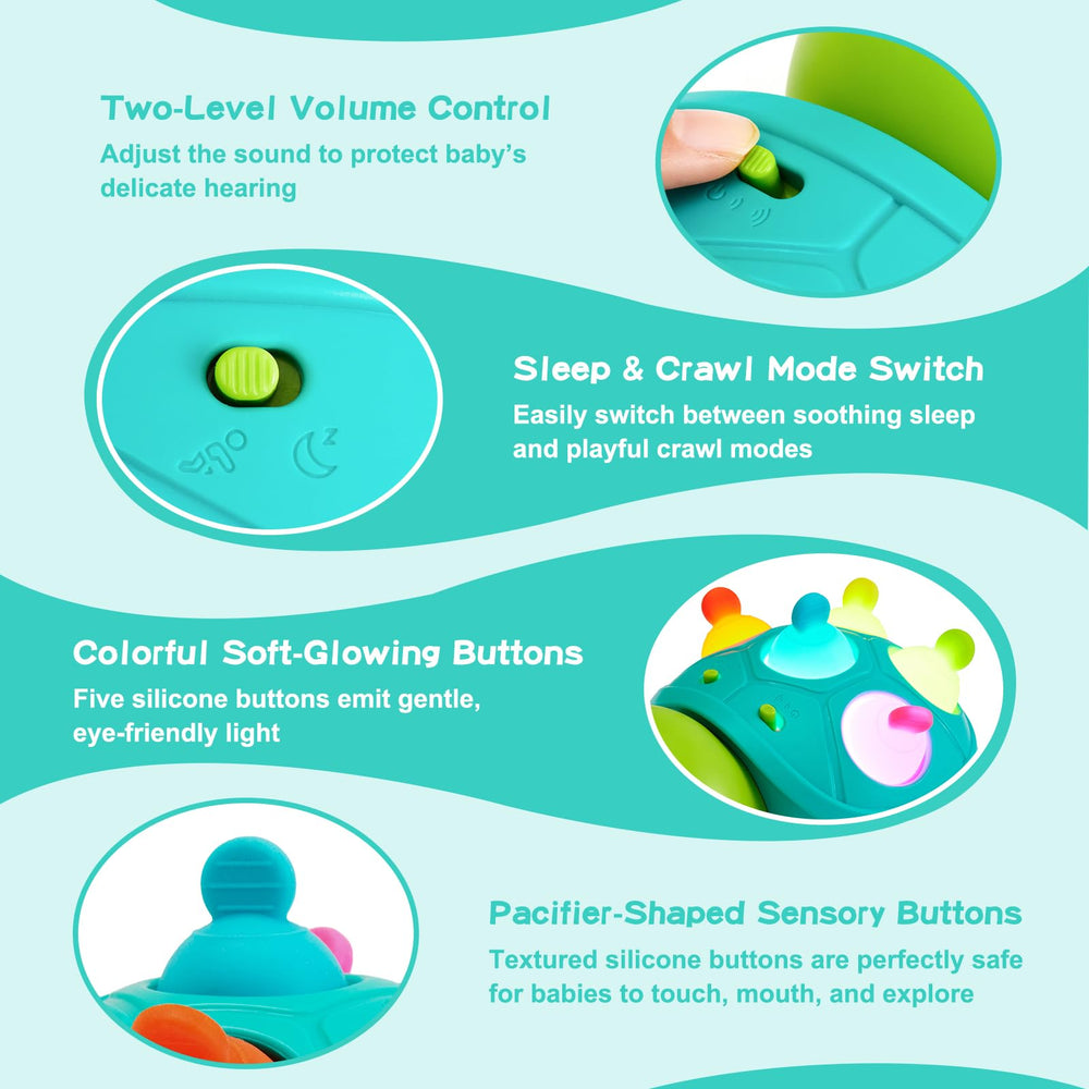 AiTuiTui turtle offers four sleep modes with nature sounds to soothe and relax.