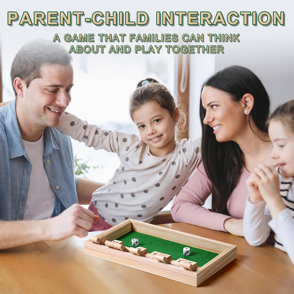 AIUAZA Shut The Box family game night at home.