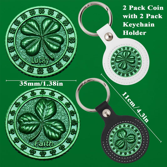 aiviwiai leather holder keeps your lucky coin secure and close at hand