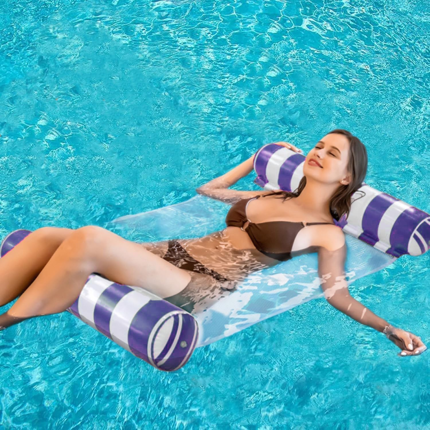 AIWAN LEZHI navy hammock setup float for calm lounging