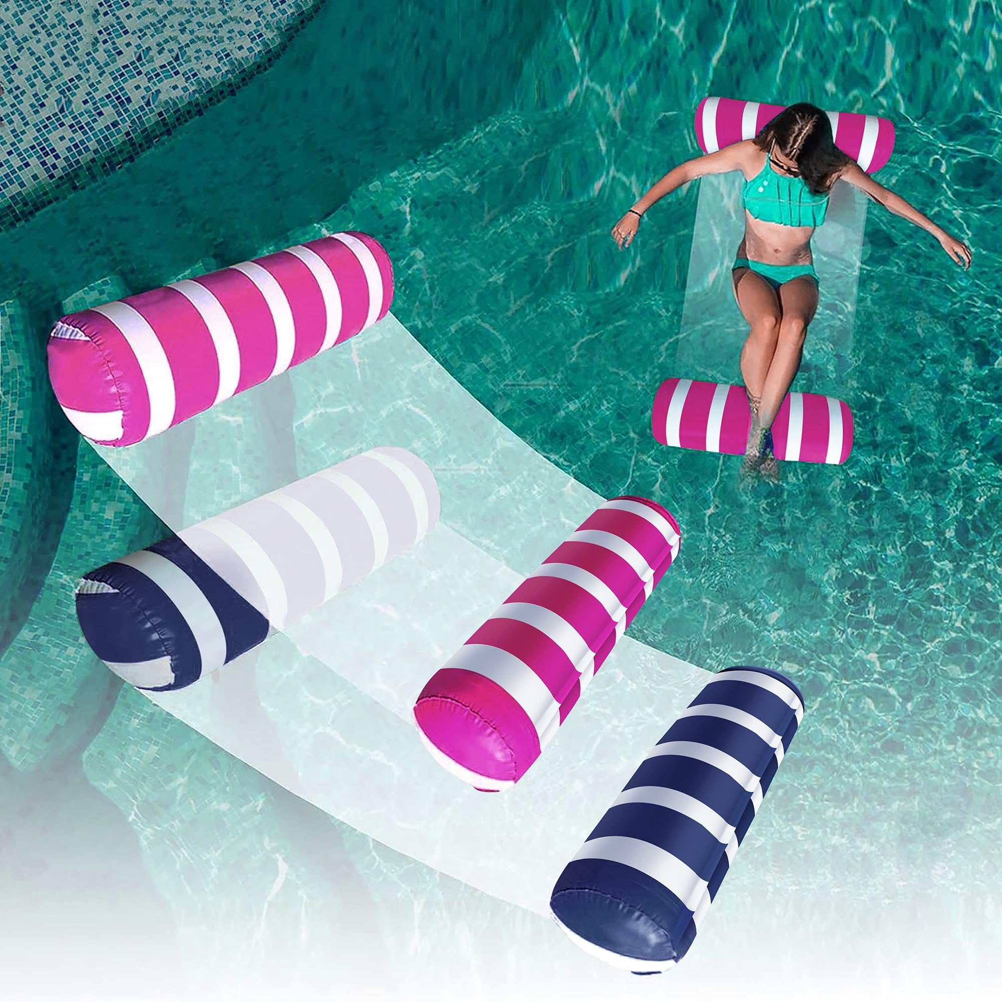AIWAN LEZHI navy pool float ready for relaxing pool lounging