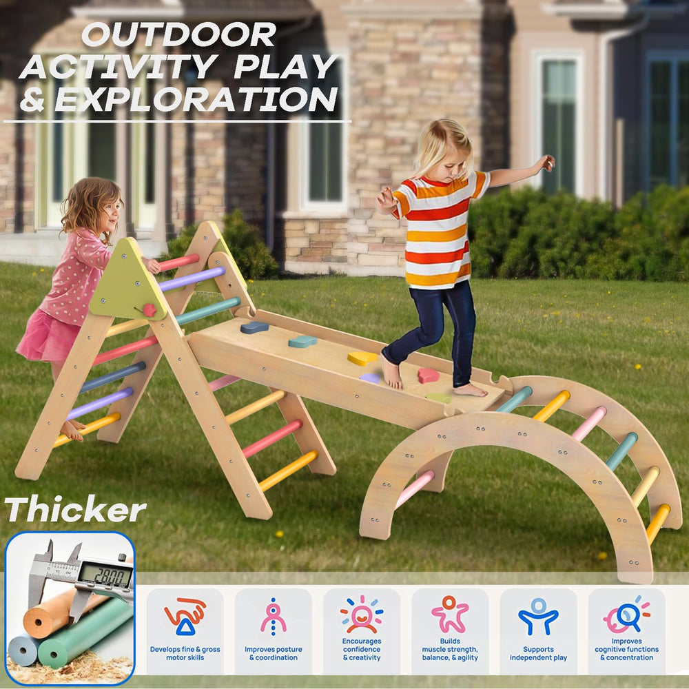 aiwo Pikler triangle solid wood construction for durability