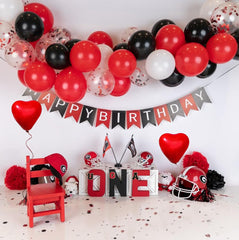 Aiwolf ribbon accents paired with balloons to finish polished event decor.