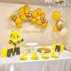 Aiwolf light-yellow balloons create a soft, sunny ambiance for sunflower or bridal decor.